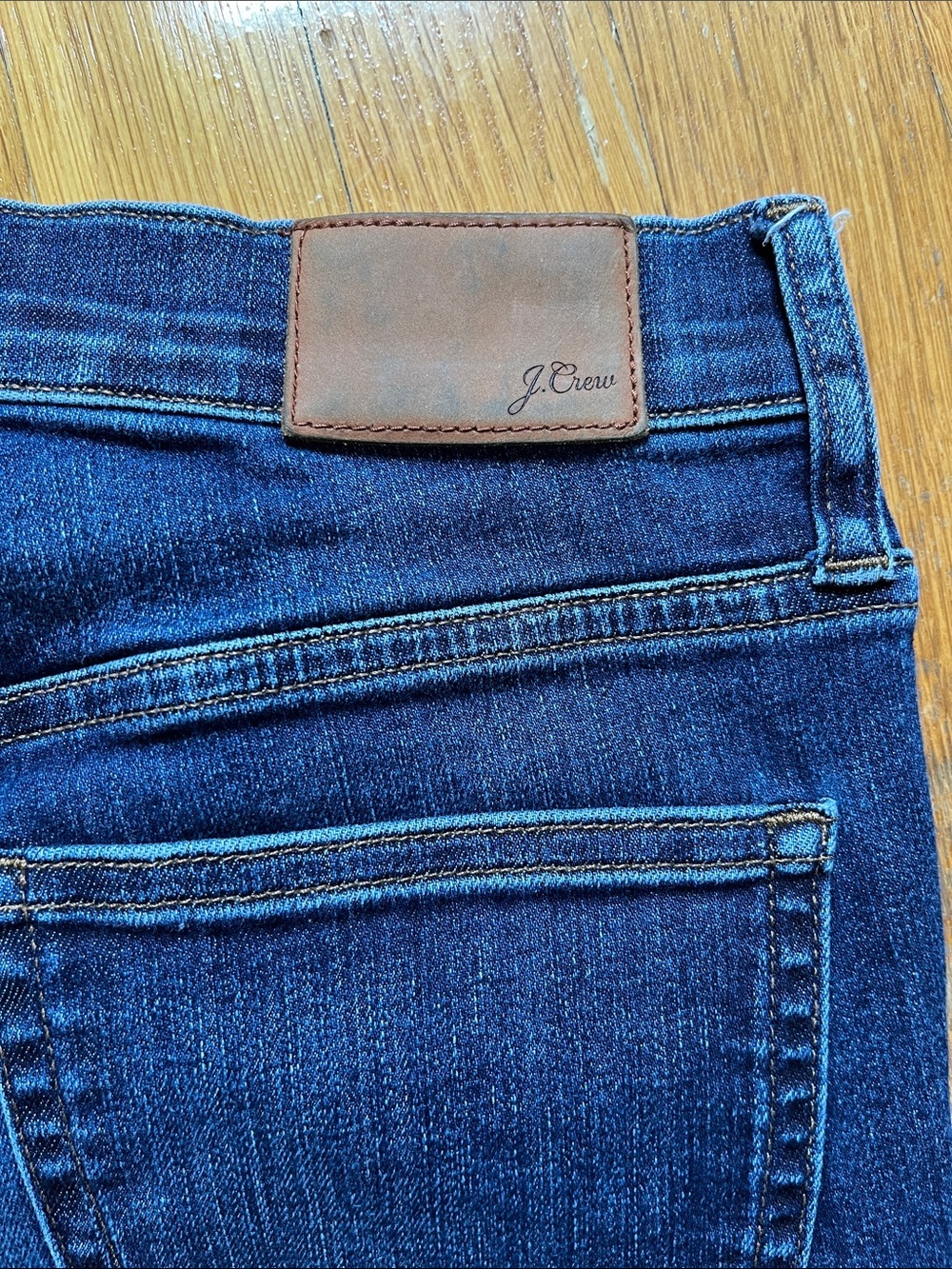 J.Crew Denim Billie Demi Boot Crop Dark Wash Raw Hem Button Fly Classic Jeans - Picture 14 of 14